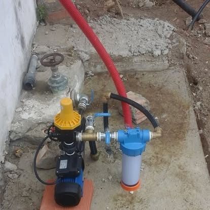 Water pump and filtration system installation